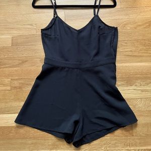 Black cutout back romper